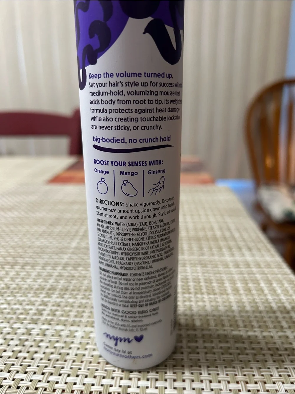 Not Your Mother's Plump For Joy Volumizing Mousse - Purple